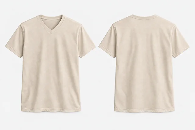 Natural Ecru V-Neck