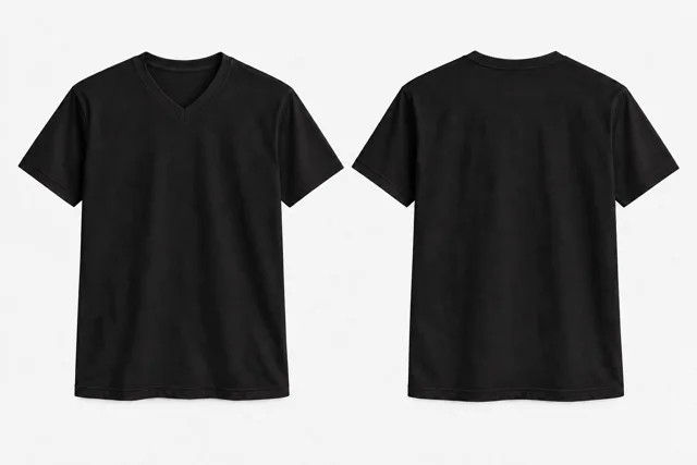 Ink Black V-Neck