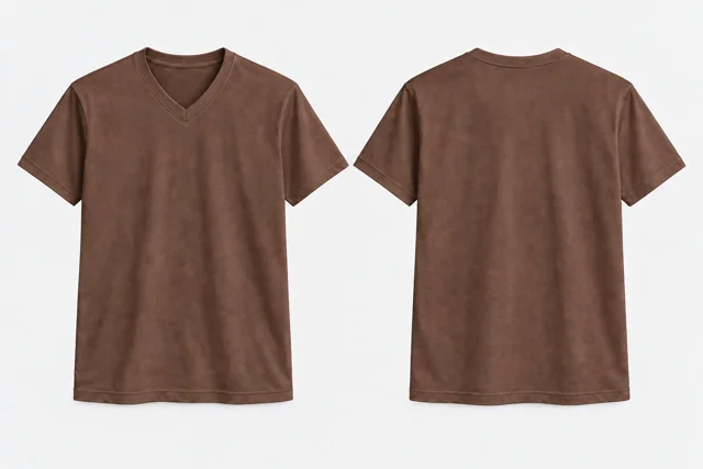 Cocoa Brown V-Neck