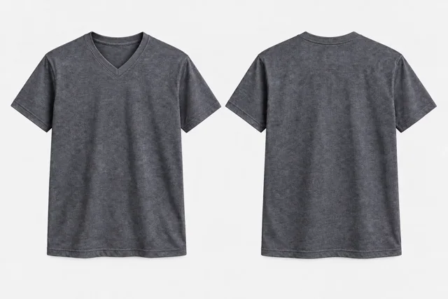 Graphite Heather V-Neck