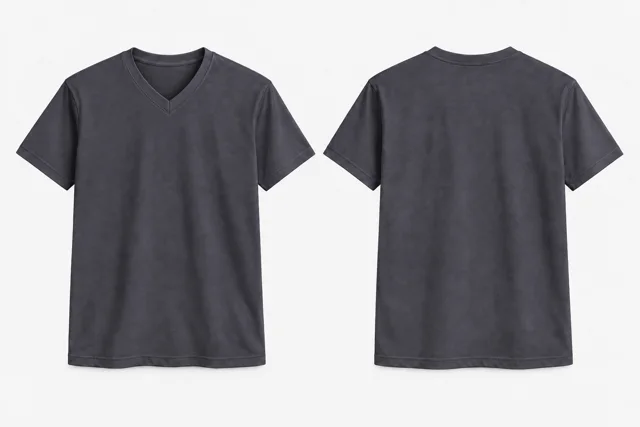 Smoky Slate V-Neck