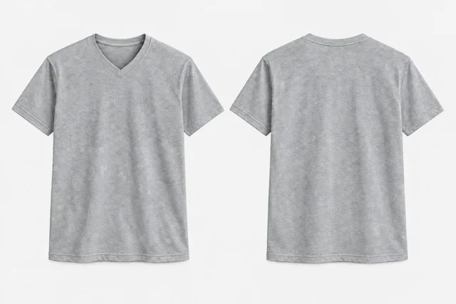 Pearl Grey Heather V-Neck
