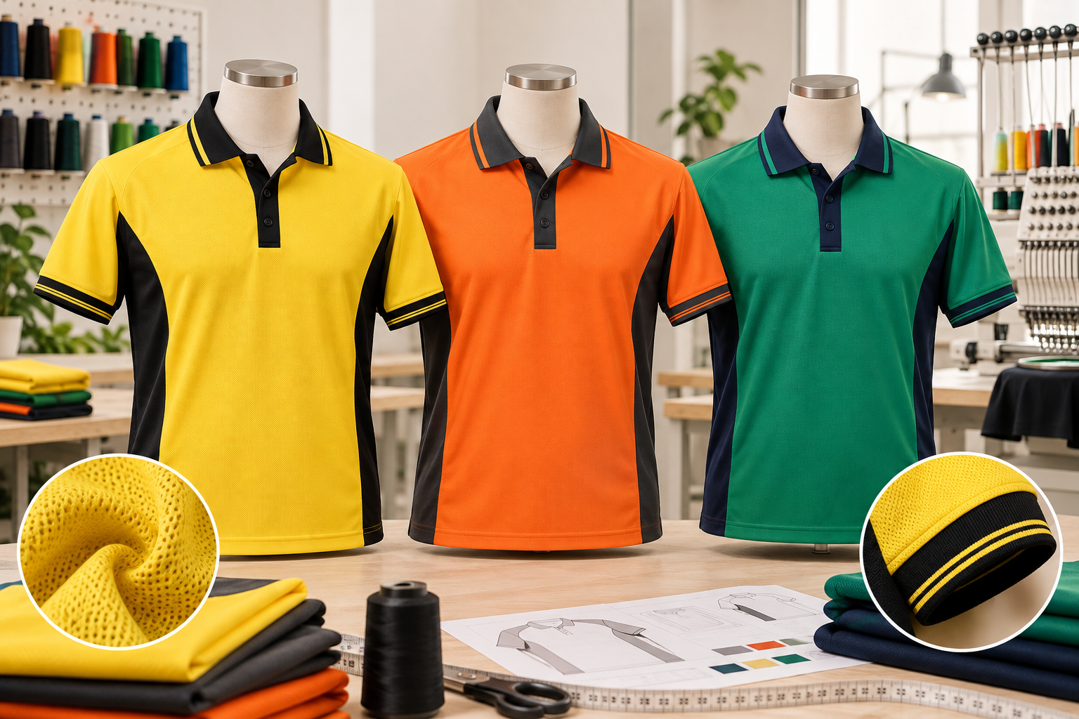 Coordinated Workwear Polos